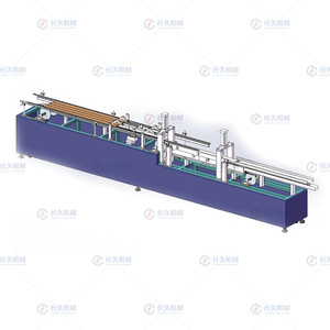Automatic gluing and forming machine for square boxes 