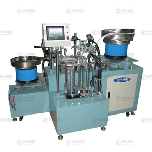 Assembly machine for safety valve of engine oil filter 
